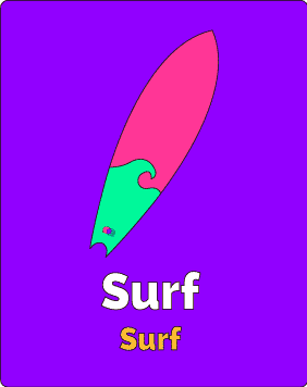 Surf (ou Surfe) é Surf em Inglês